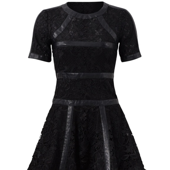 The Kooples lace and leather dress size 4 - Picture 5 of 8